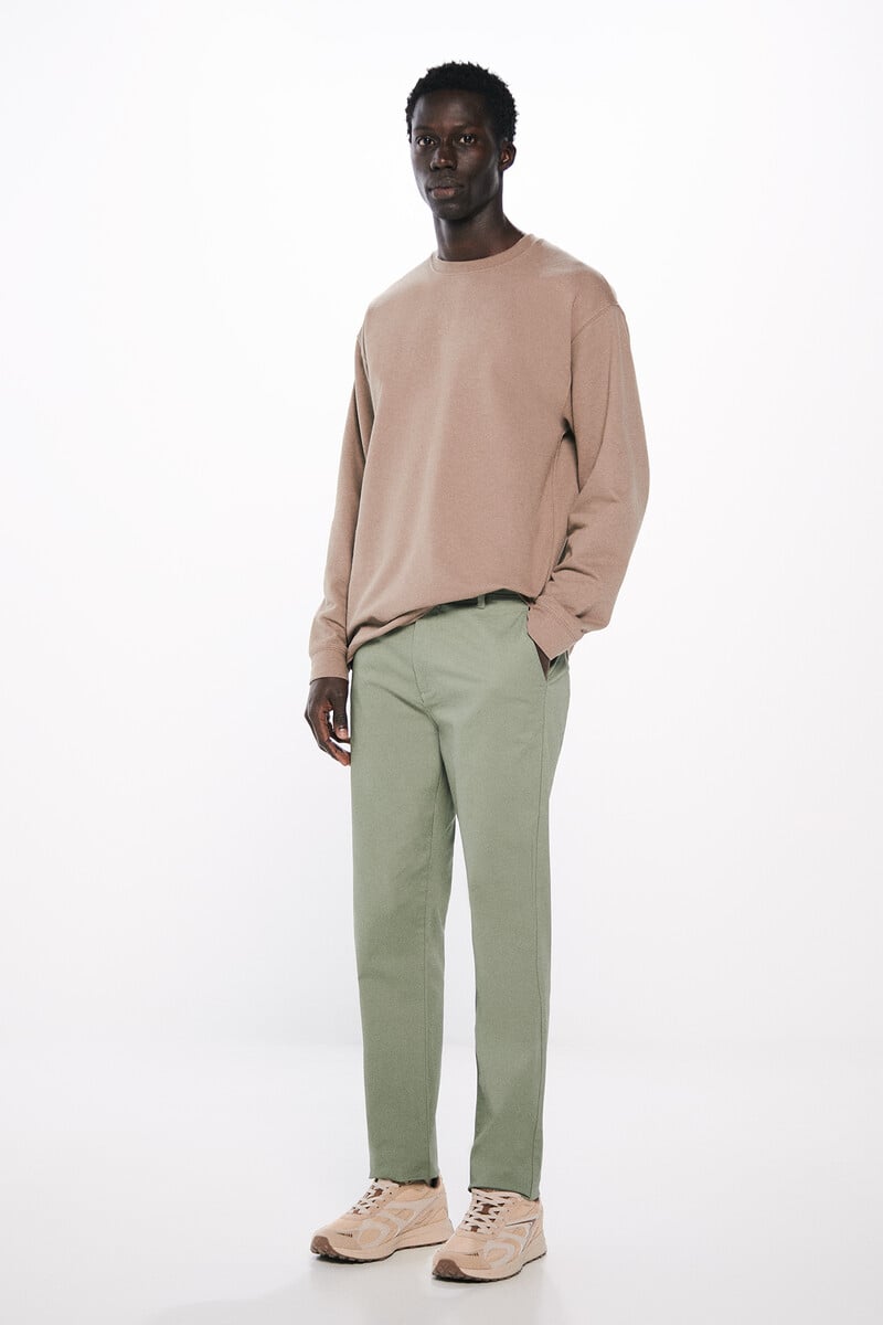 Cortefiel Pantalón chino slim fit color
