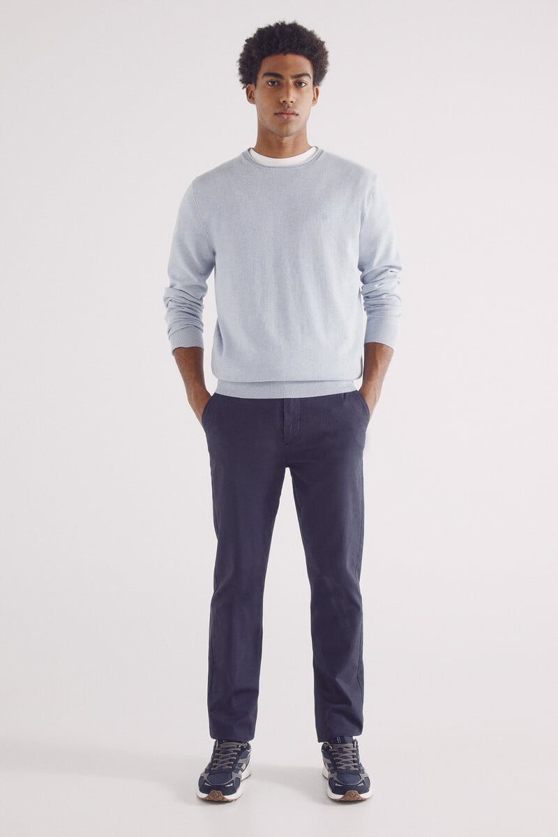 Cortefiel Pantalón chino slim fit color