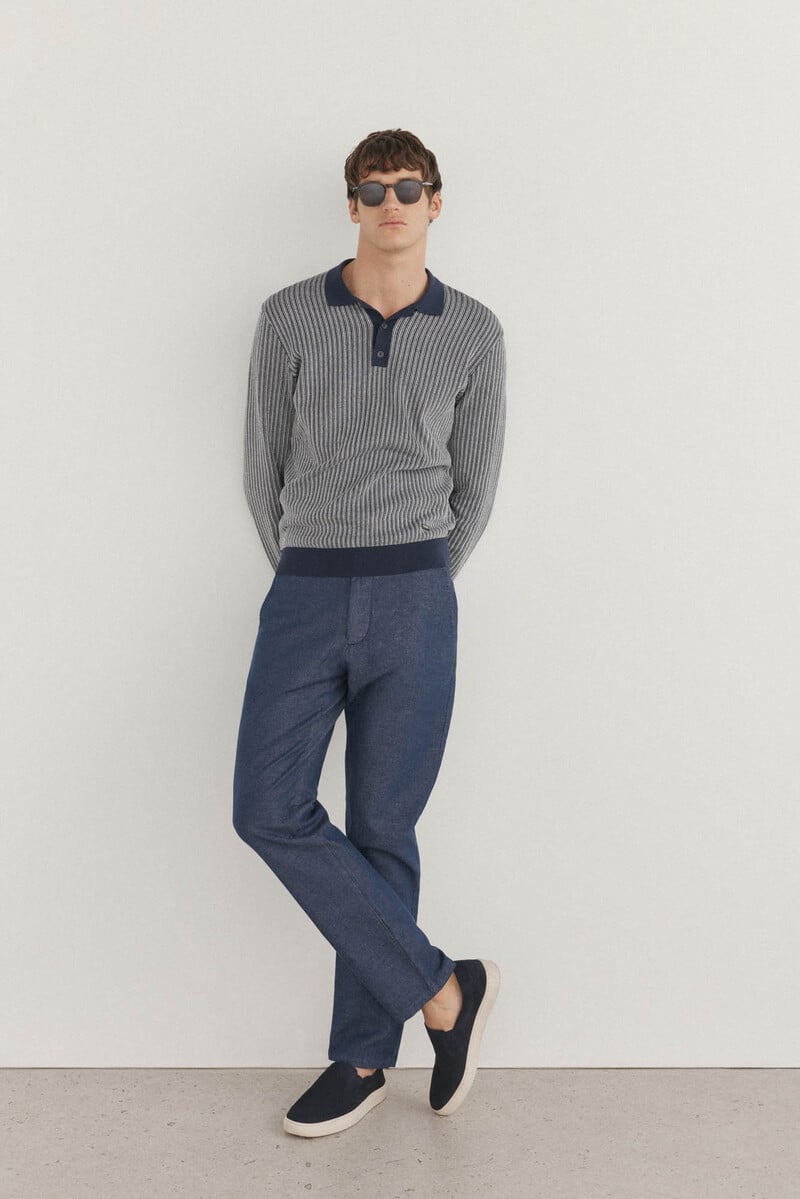 Cortefiel Pantalón chino vaquero regular fit