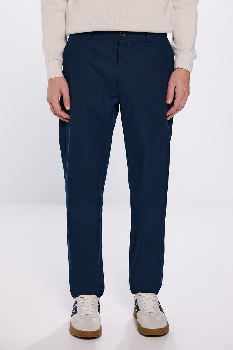 Cortefiel Pantalón Chino Vestir Estructura Bicolor