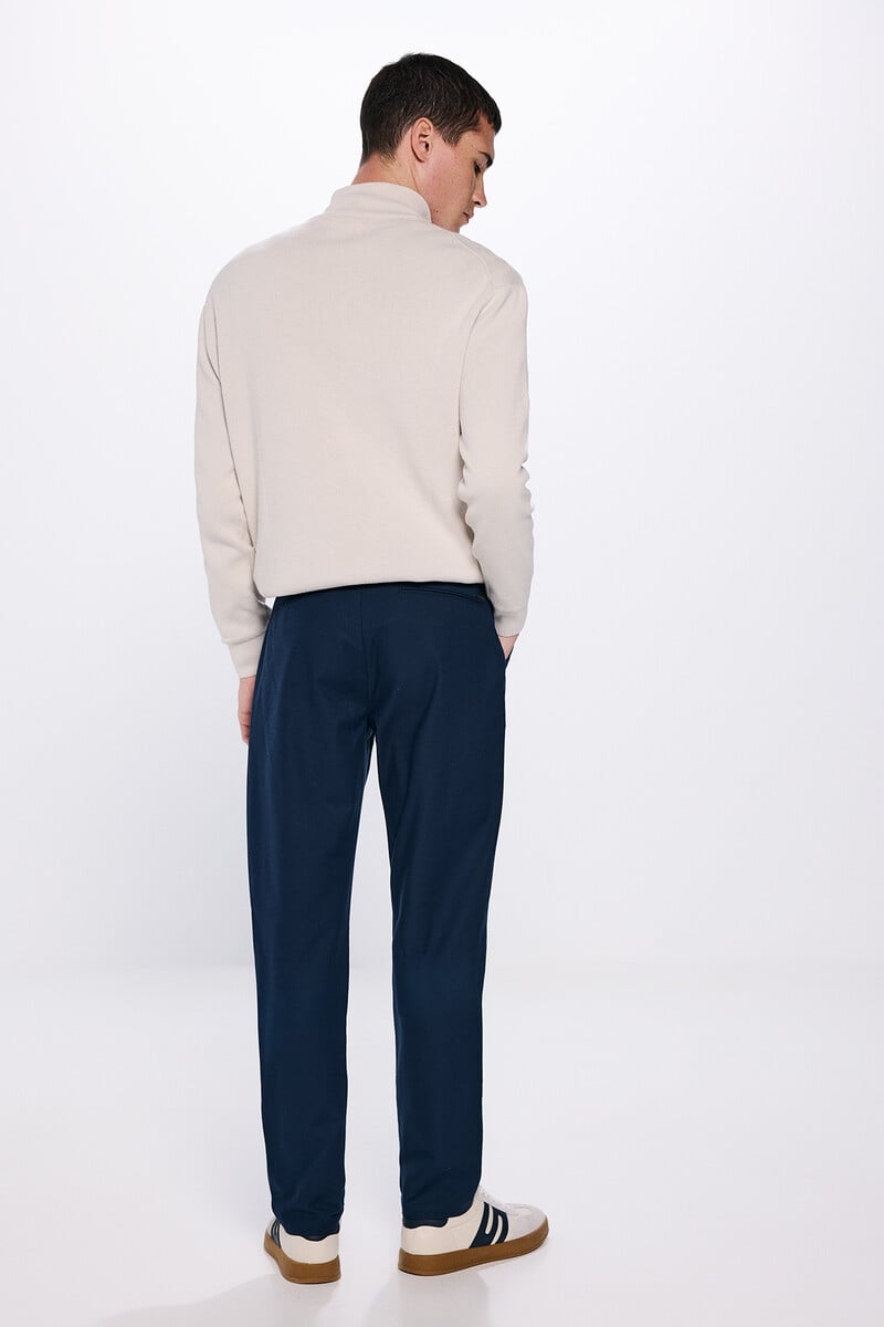 Cortefiel Pantalón Chino Vestir Estructura Bicolor
