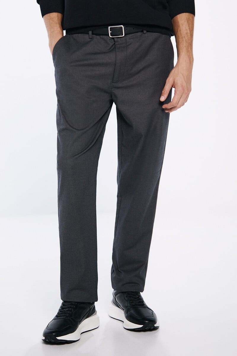 Cortefiel Pantalón Chino Vestir Estructura Bicolor