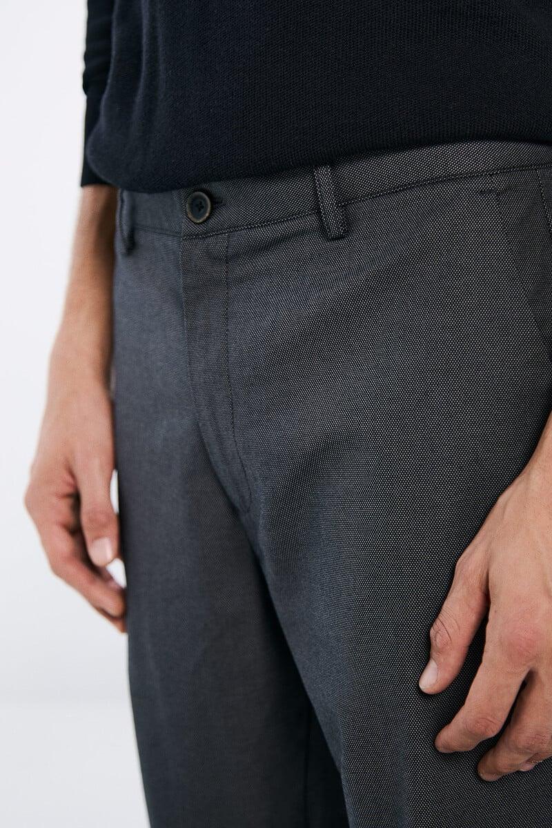 Cortefiel Pantalón Chino Vestir Estructura Bicolor