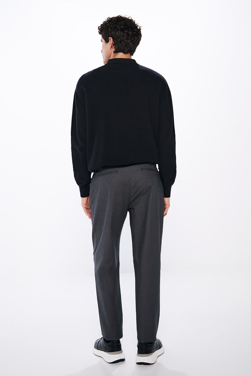 Cortefiel Pantalón Chino Vestir Estructura Bicolor