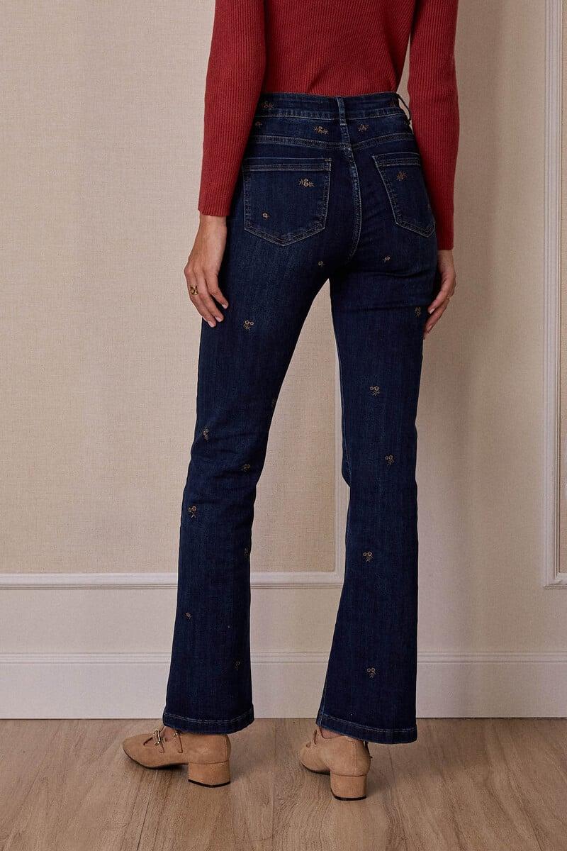 Cortefiel Pantalón Con Bordado Judith