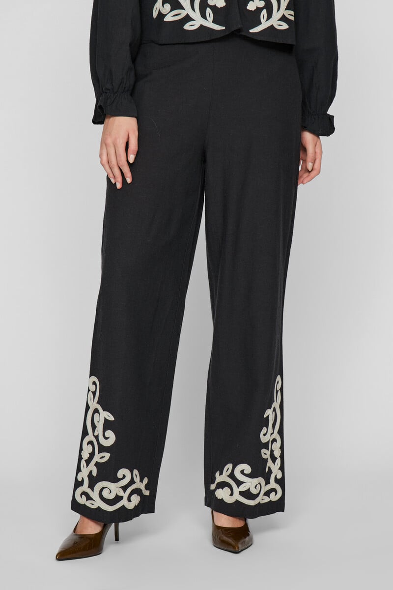 Cortefiel Pantalón Con Bordados