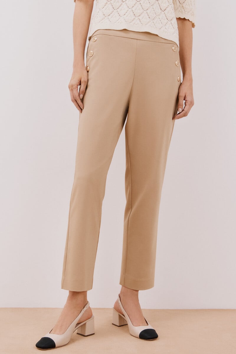 Cortefiel Pantalón Con Botones