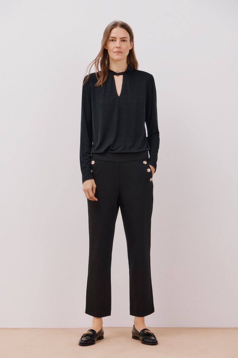Cortefiel Pantalón Con Botones