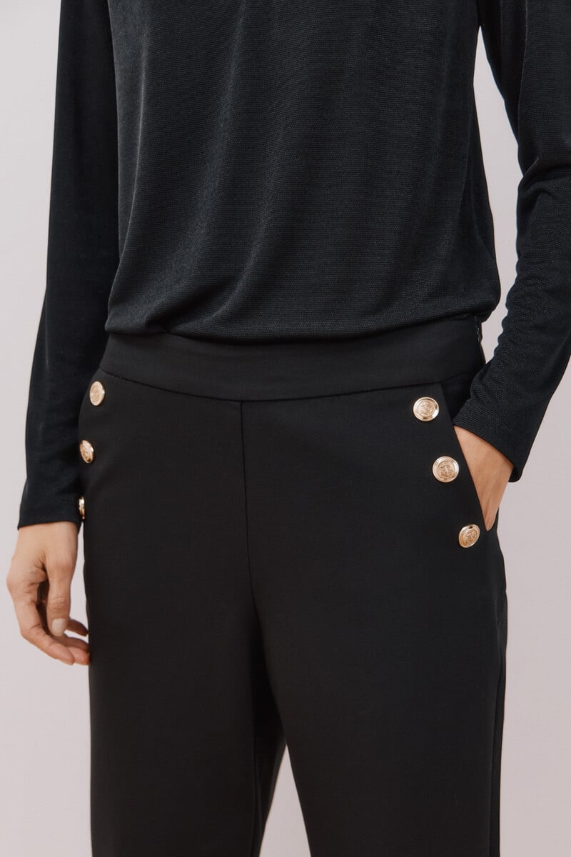 Cortefiel Pantalón Con Botones