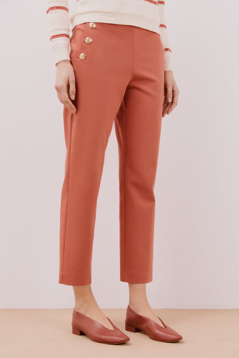 Cortefiel Pantalón Con Botones