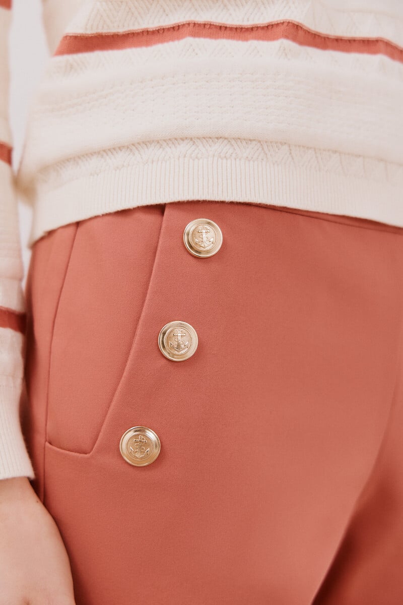Cortefiel Pantalón Con Botones