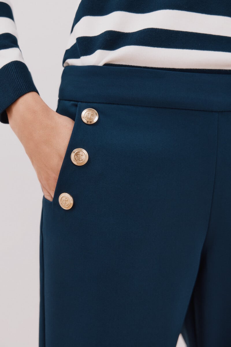 Cortefiel Pantalón Con Botones