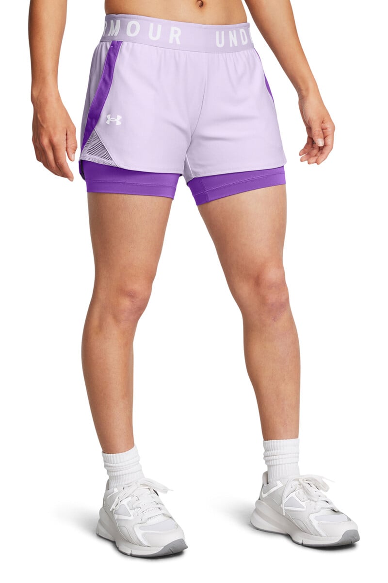 Cortefiel Pantalón Corto Púrpura