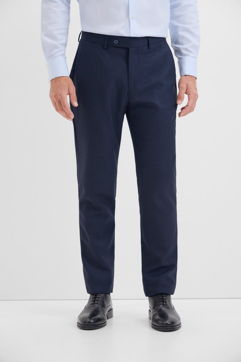 Cortefiel Pantalón Cuadros Serie Xxi