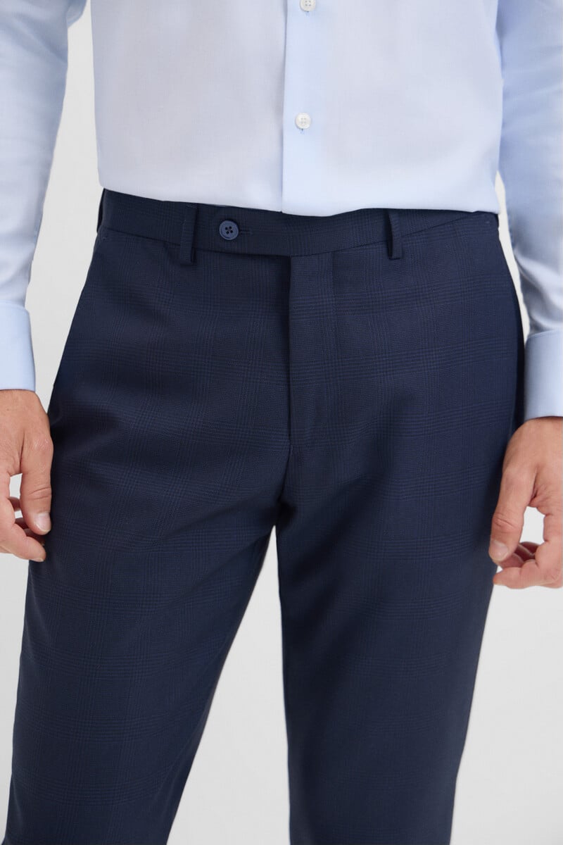 Cortefiel Pantalón Cuadros Serie Xxi