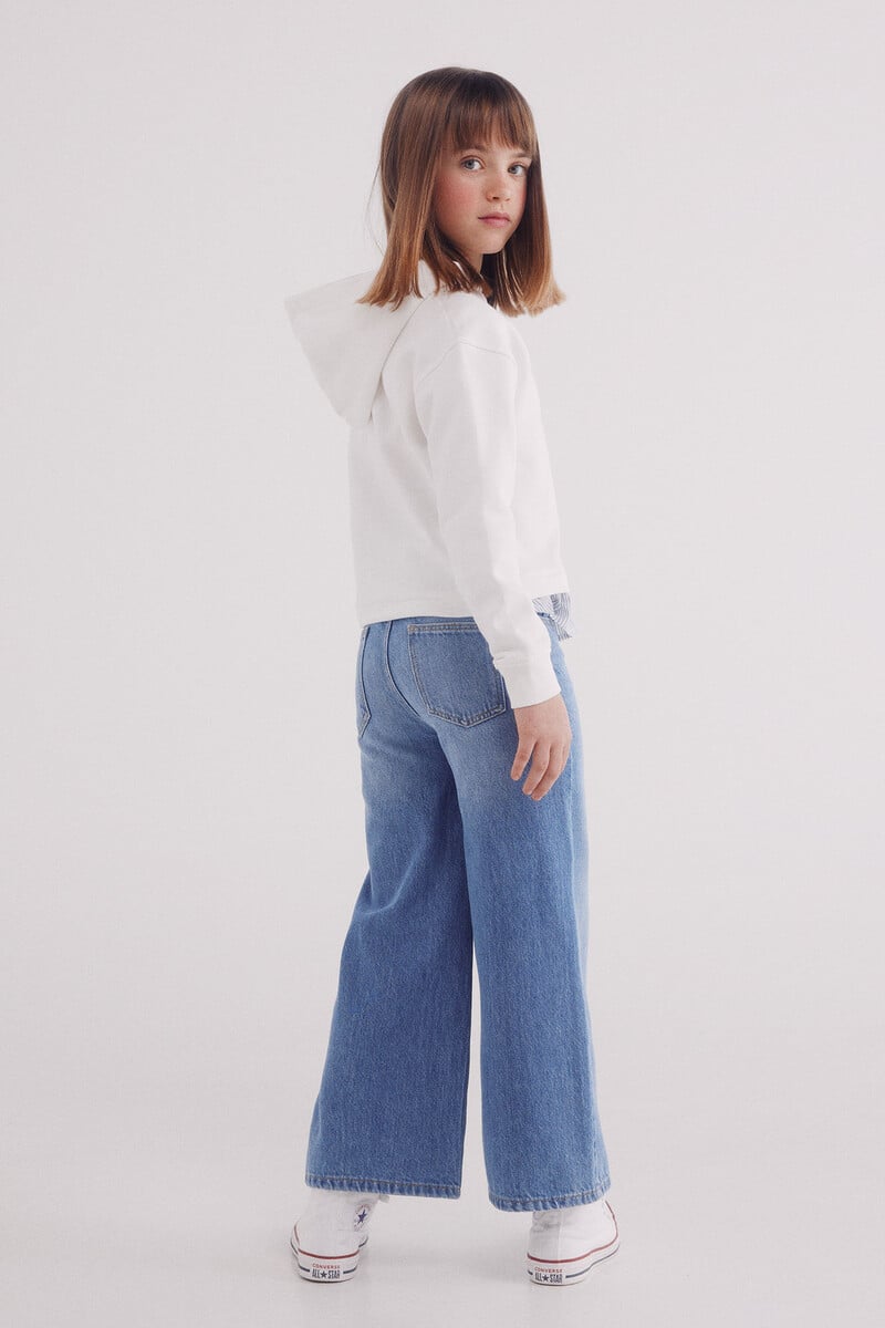 Cortefiel Pantalon Culotte Denim Niña