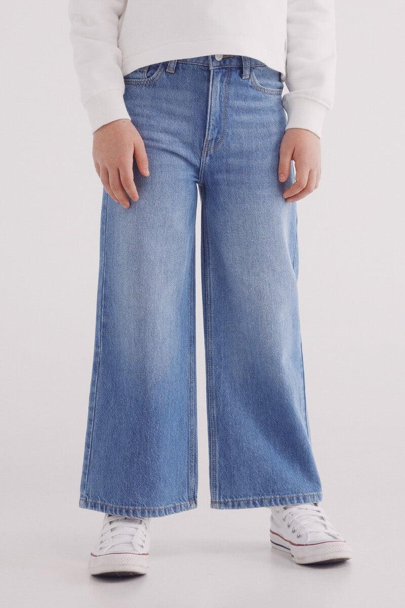 Cortefiel Pantalon Culotte Denim Niña