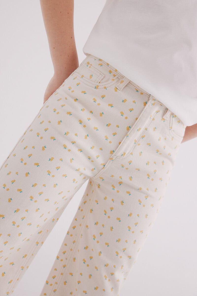 Cortefiel Pantalon Culotte Estampado Niña