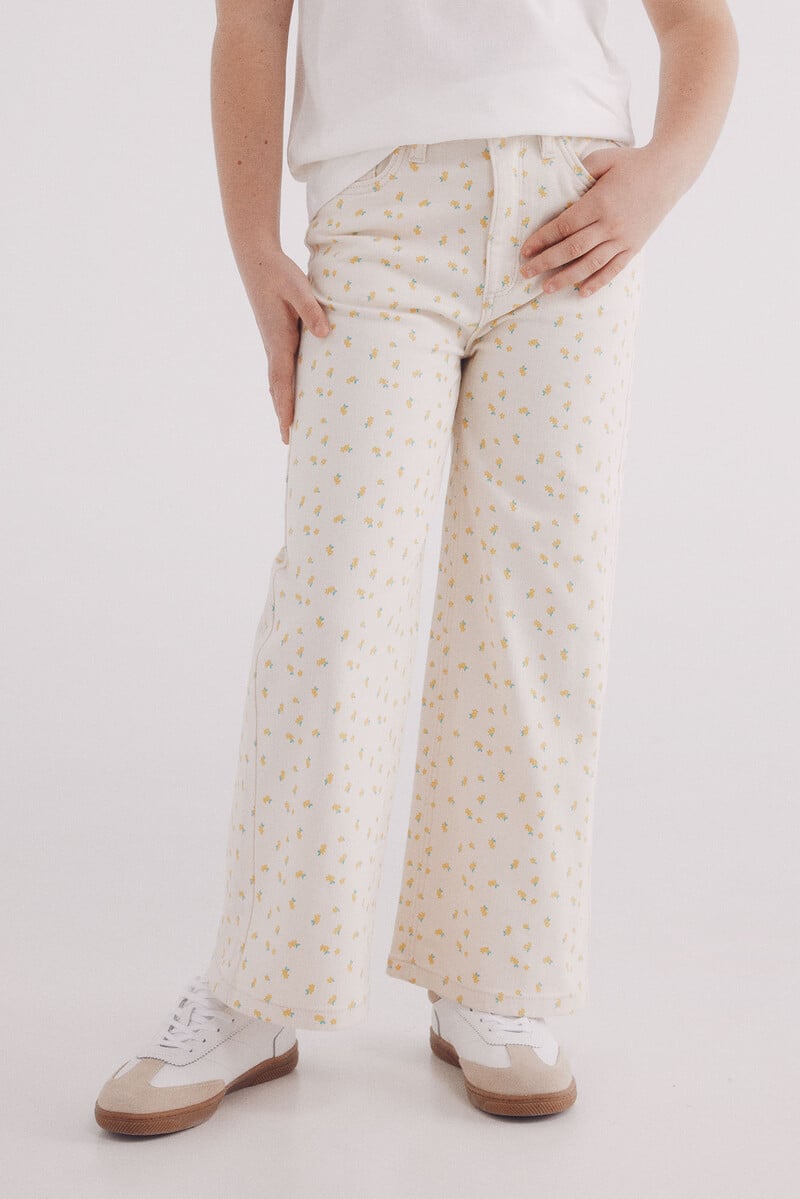 Cortefiel Pantalon Culotte Estampado Niña
