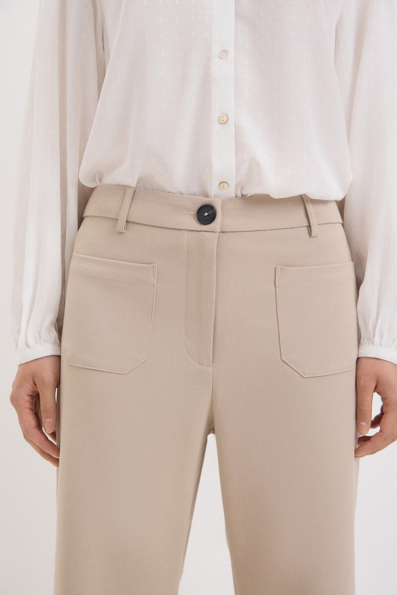 Cortefiel Pantalón De Corte Recto
