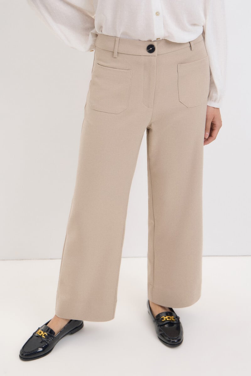 Cortefiel Pantalón De Corte Recto