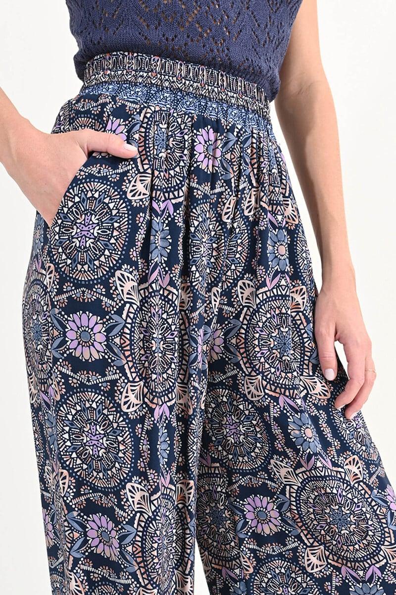 Cortefiel Pantalón De Mujer Largo Con Estampado