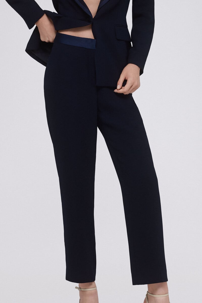 Cortefiel Pantalón De Traje Contrastes