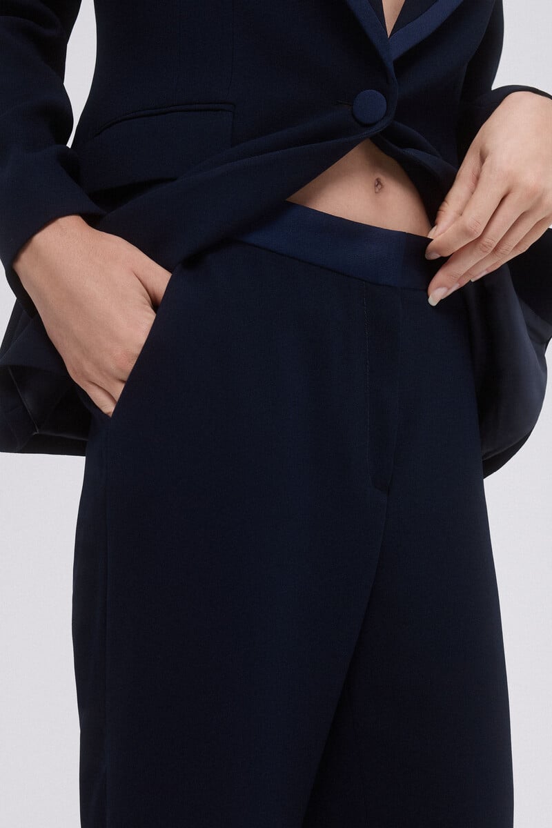 Cortefiel Pantalón De Traje Contrastes