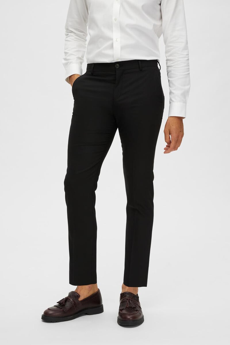 Cortefiel Pantalón De Traje Slim Fit Con Lana