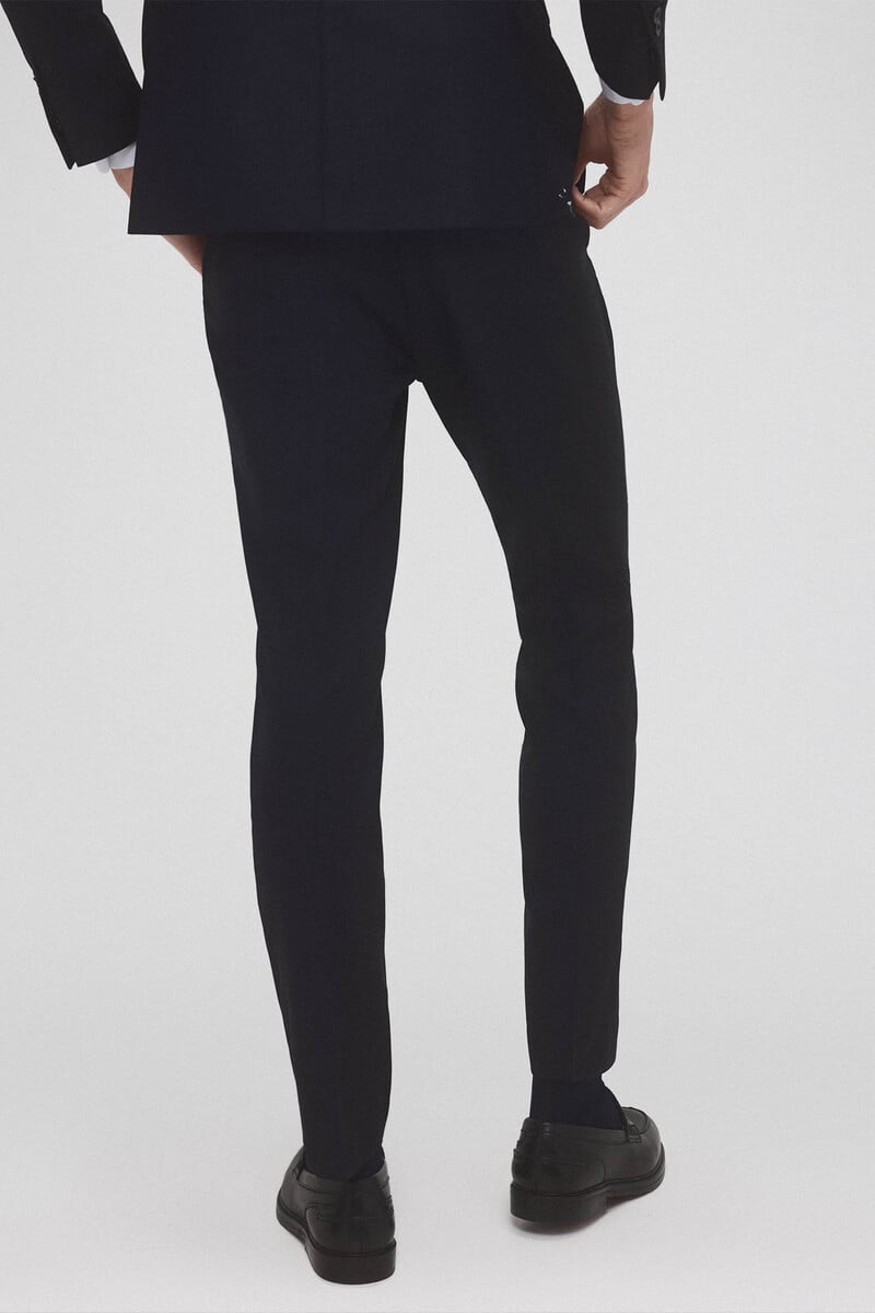 Cortefiel Pantalón De Traje Tejido Ojo De Perdiz