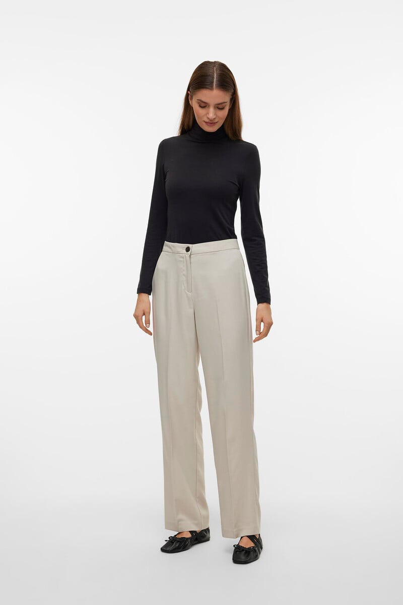 Cortefiel Pantalón De Vestir De Mujer Corte Recto