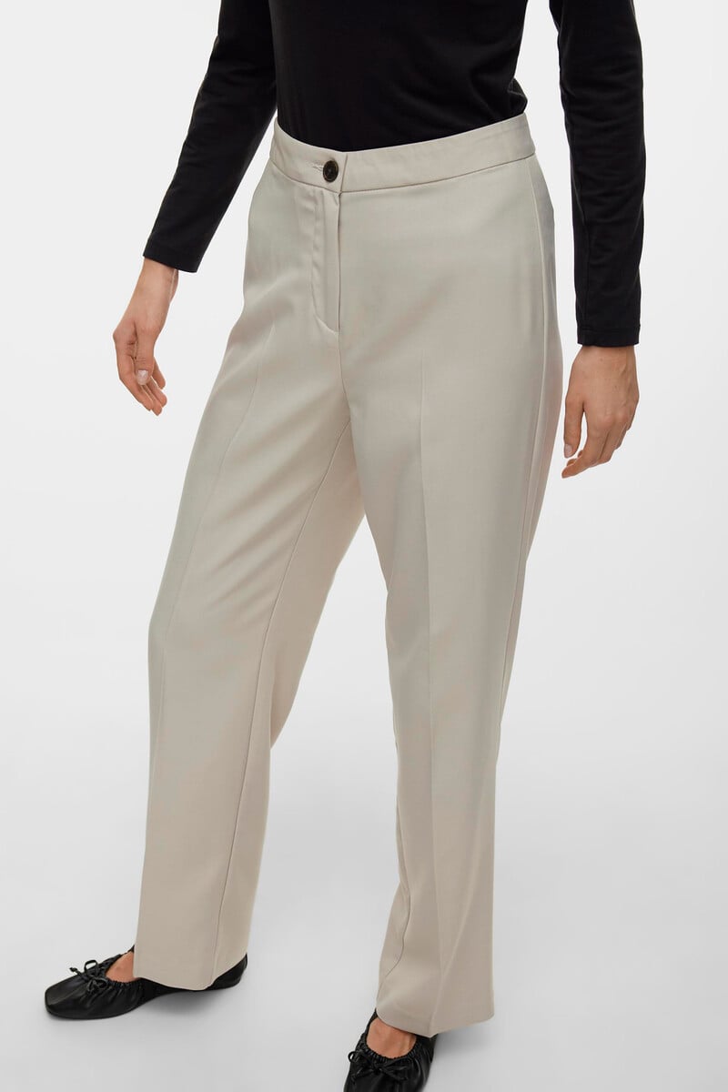 Cortefiel Pantalón De Vestir De Mujer Corte Recto