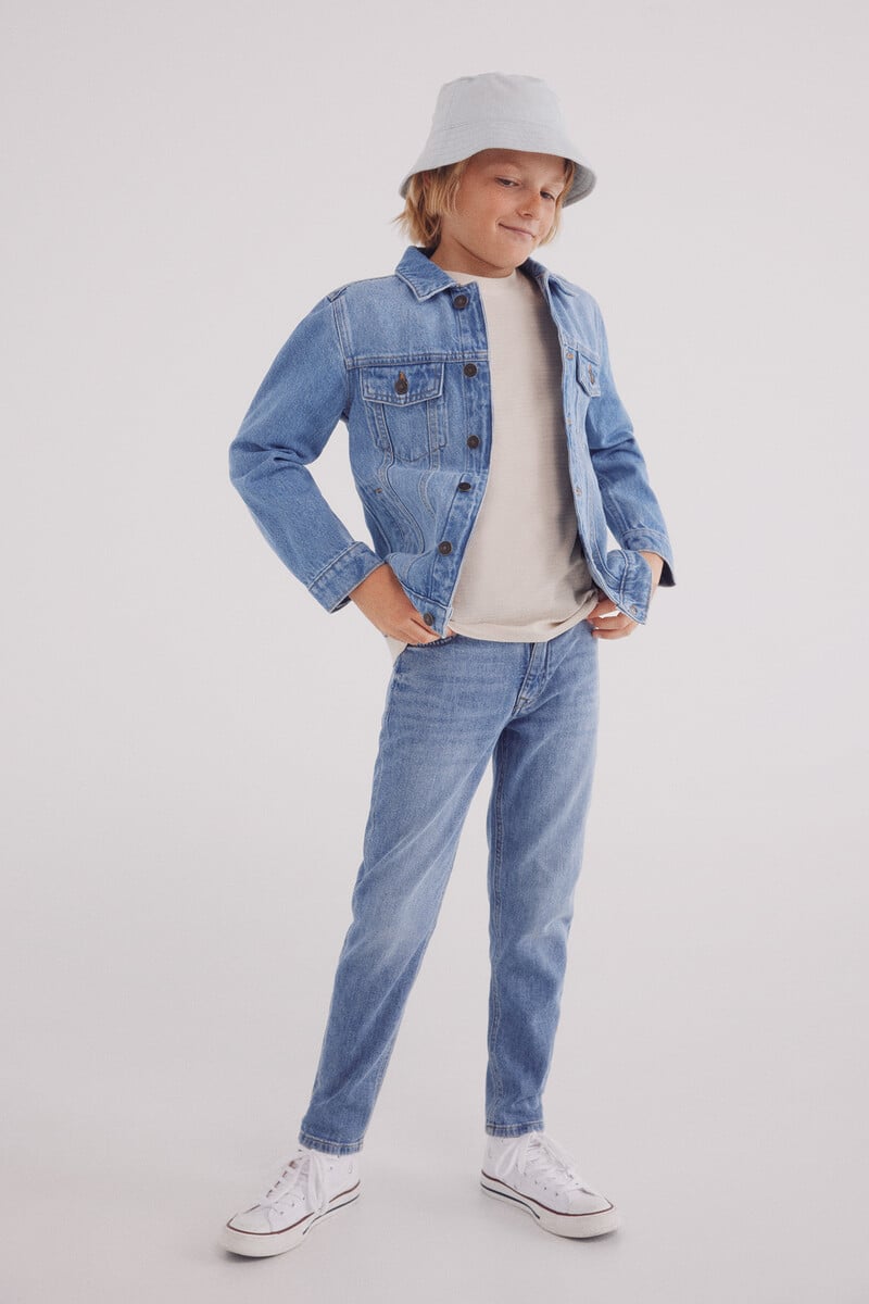 Cortefiel Pantalon Denim Ligero Niño