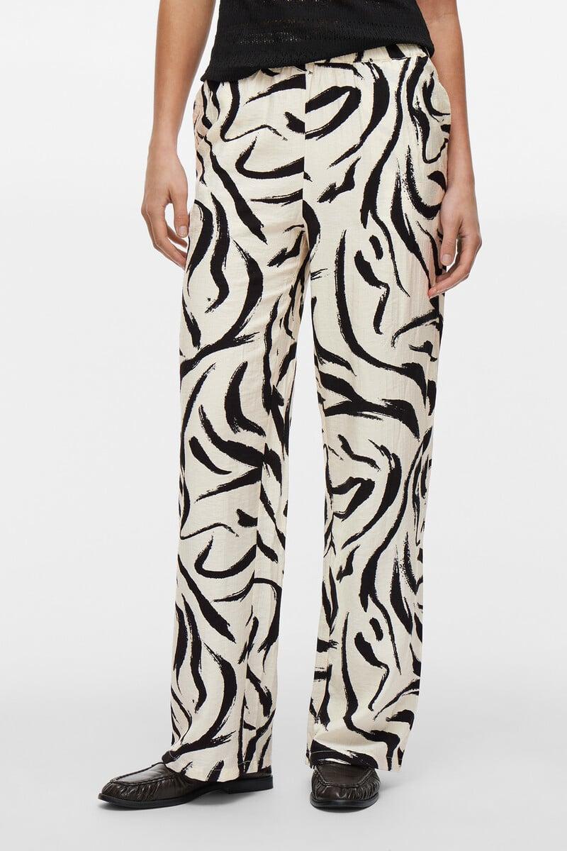 Cortefiel Pantalón Estampado Cintura Alta