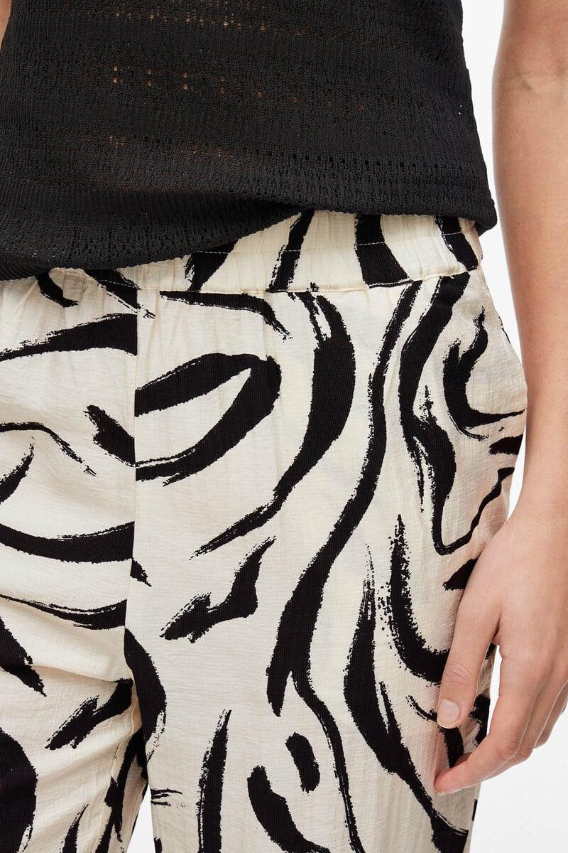 Cortefiel Pantalón Estampado Cintura Alta