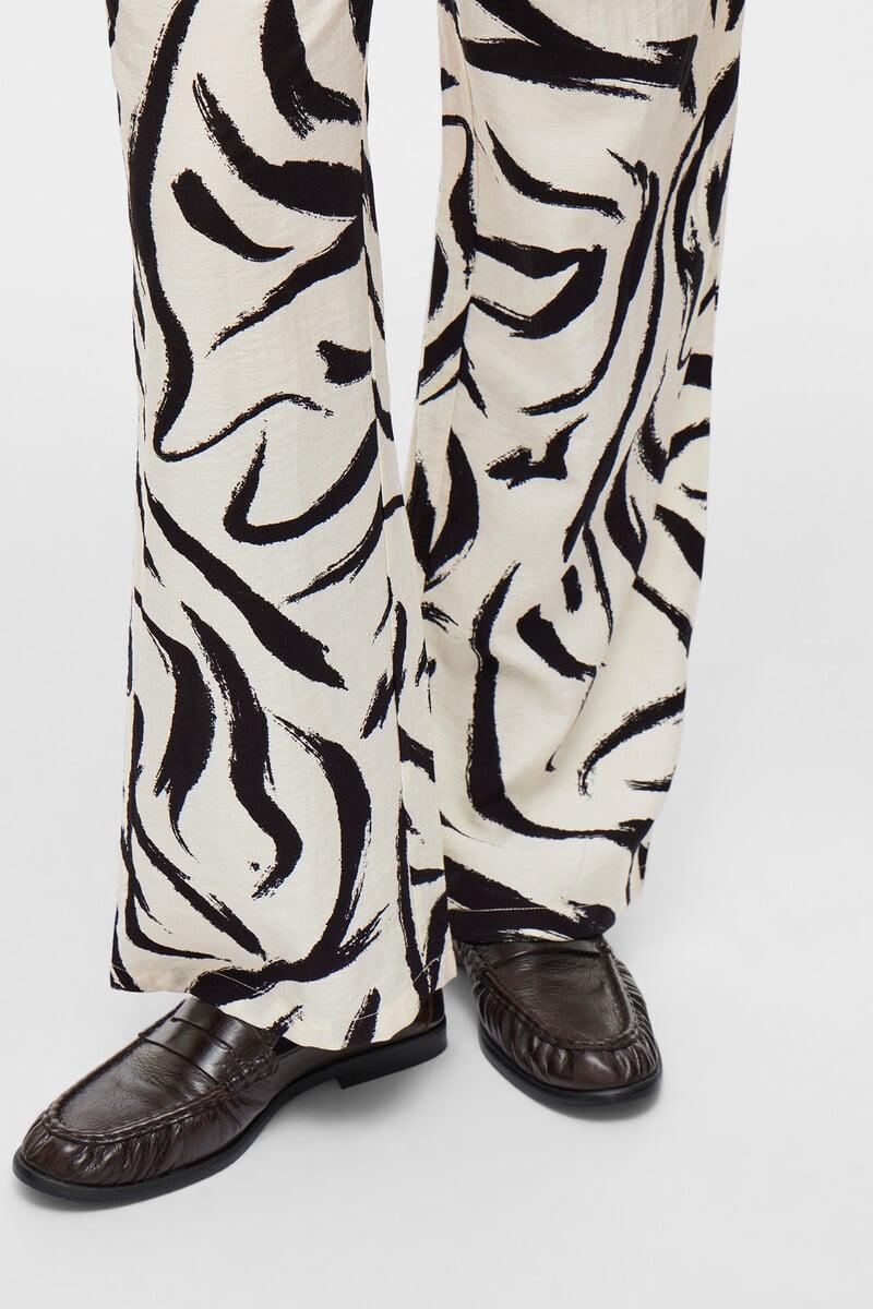 Cortefiel Pantalón Estampado Cintura Alta