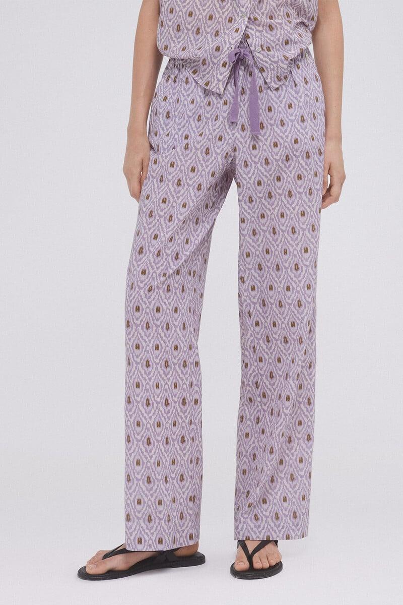 Cortefiel Pantalón Estampado Recto