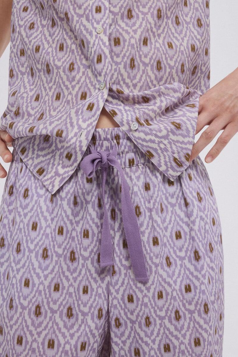 Cortefiel Pantalón Estampado Recto