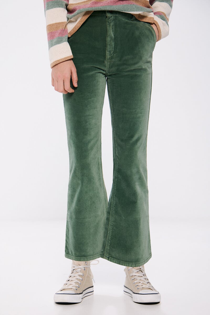 Cortefiel Pantalon Flare Velour Niña