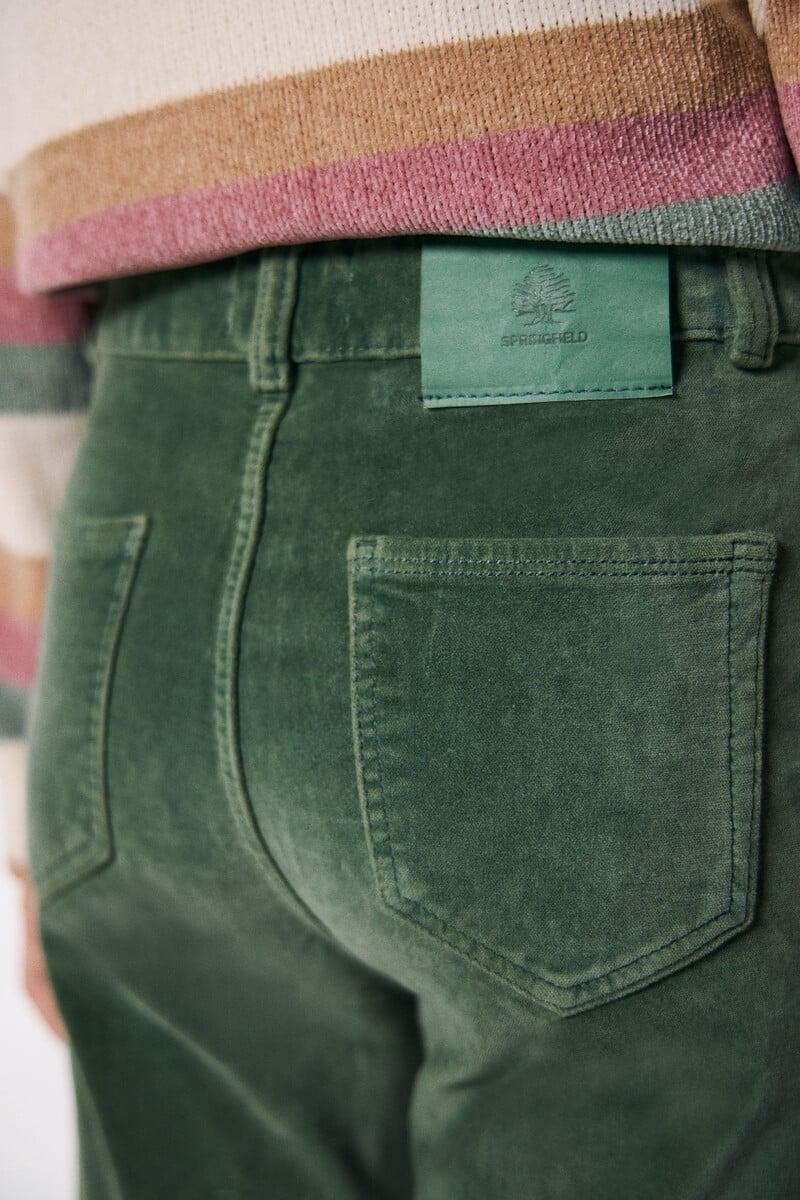 Cortefiel Pantalon Flare Velour Niña