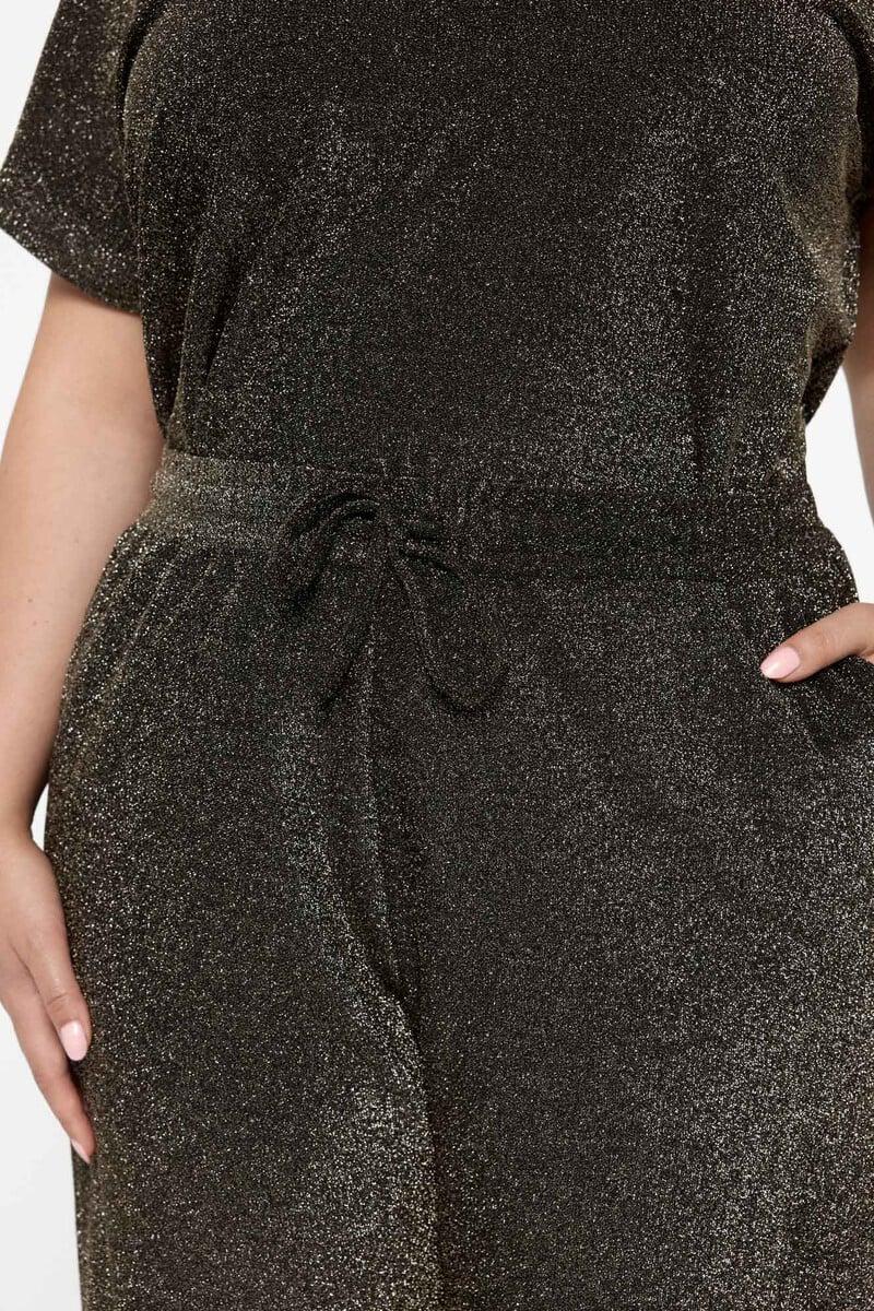 Cortefiel Pantalón Fluido De Lurex Talla Grande