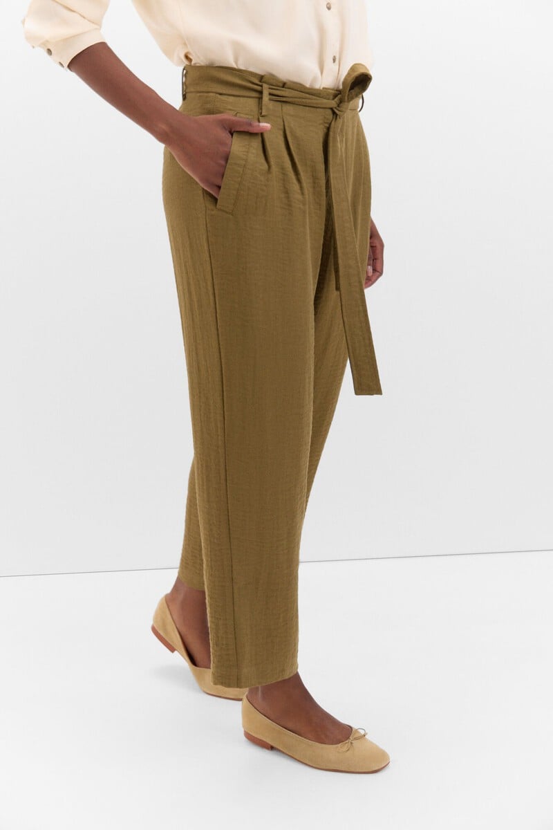 Cortefiel Pantalón Fluído Pinzas