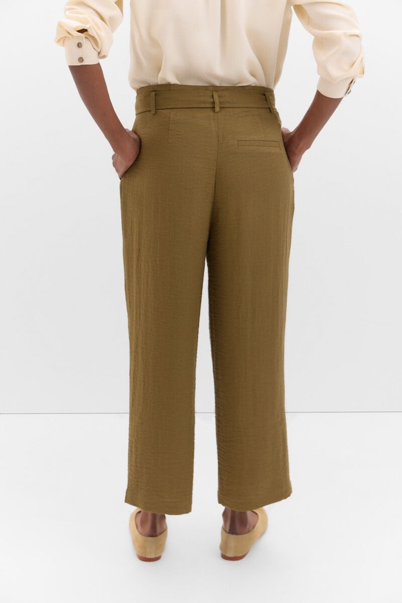 Cortefiel Pantalón Fluído Pinzas