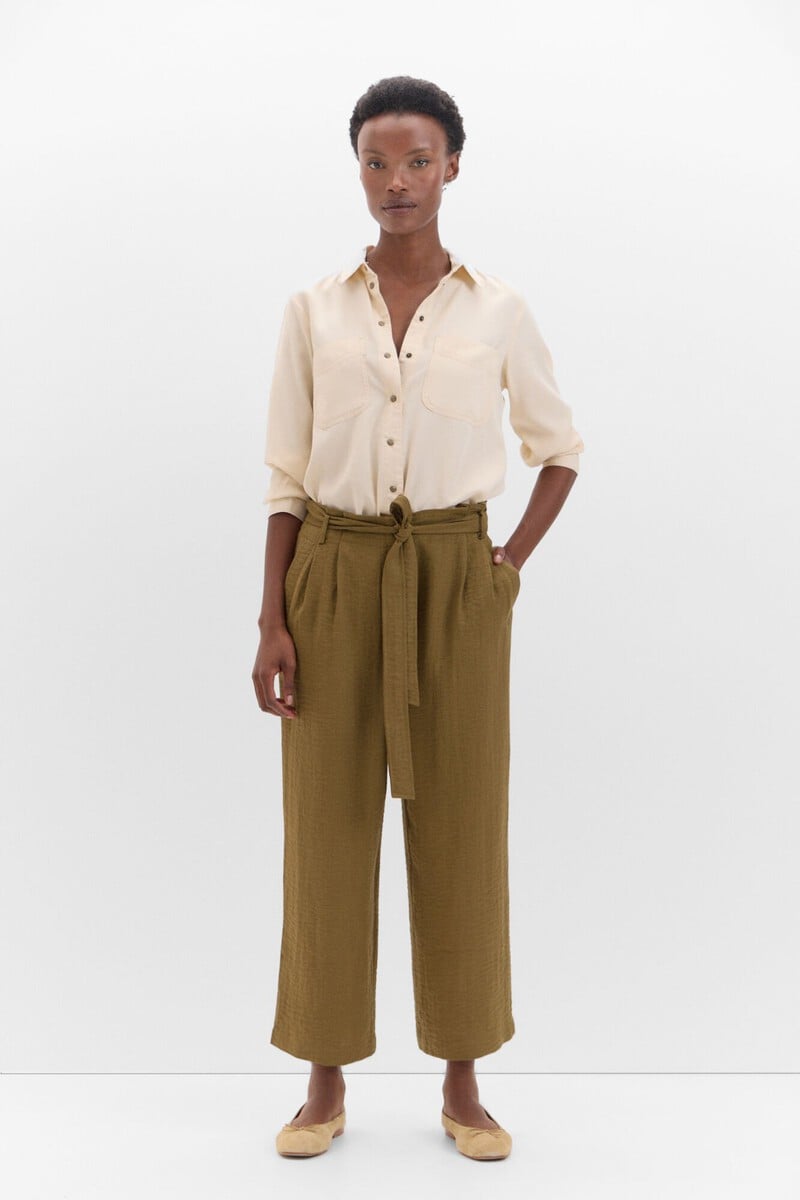 Cortefiel Pantalón fluído pinzas
