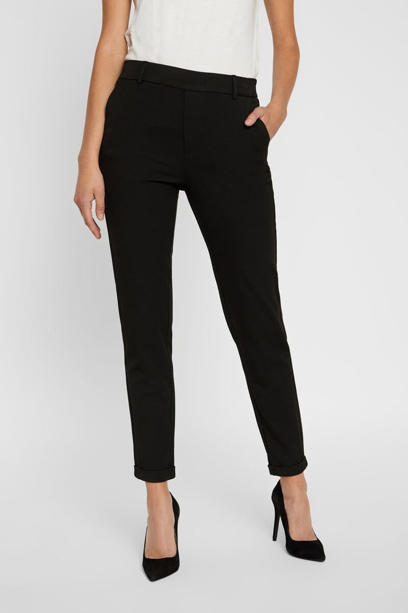 Cortefiel Pantalón Largo Recto De Mujer