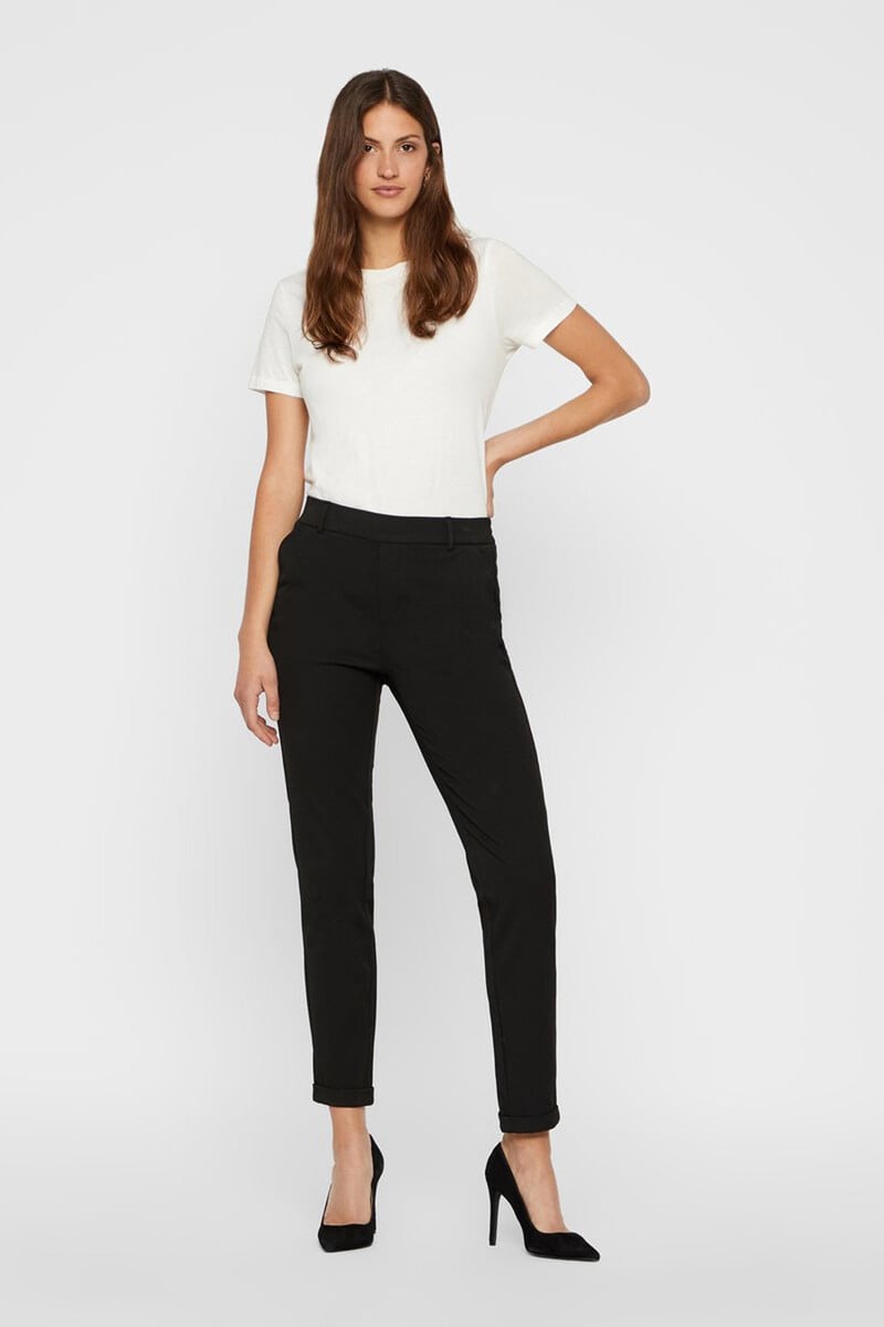 Cortefiel Pantalón largo recto de mujer
