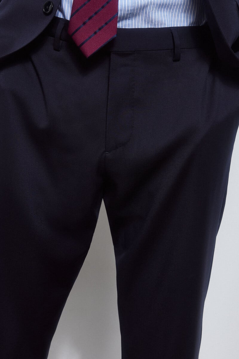 Cortefiel Pantalón Liso Bi-stretch Tailored