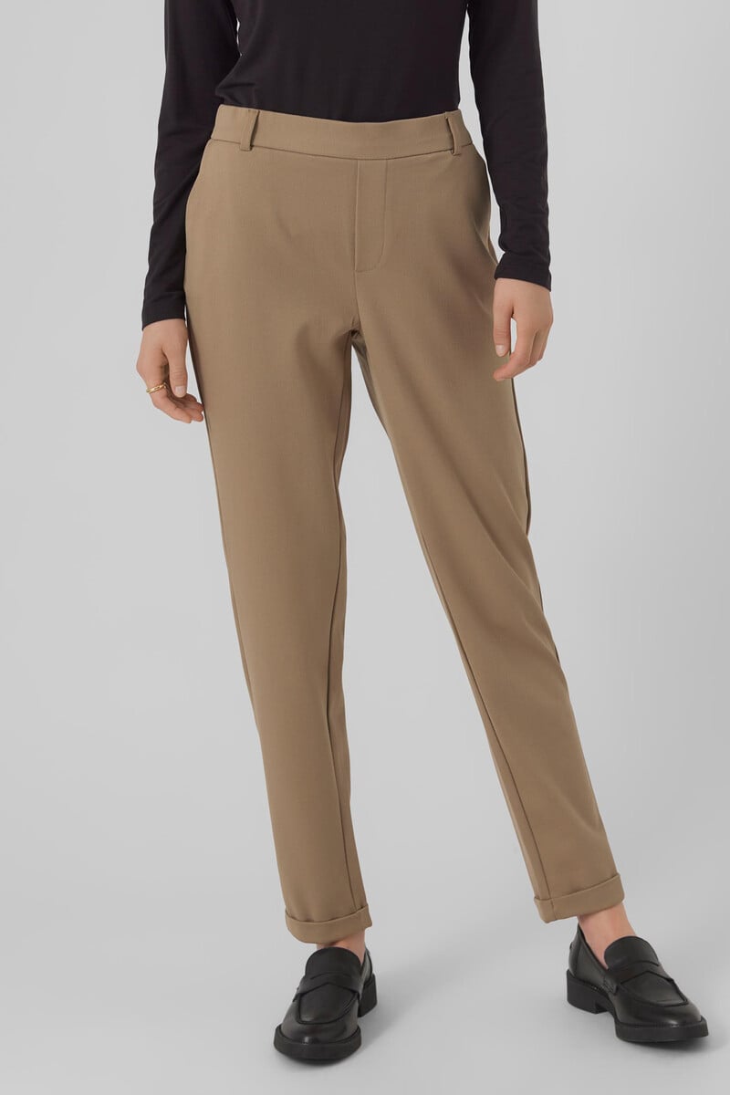 Cortefiel Pantalón liso con cintura normal