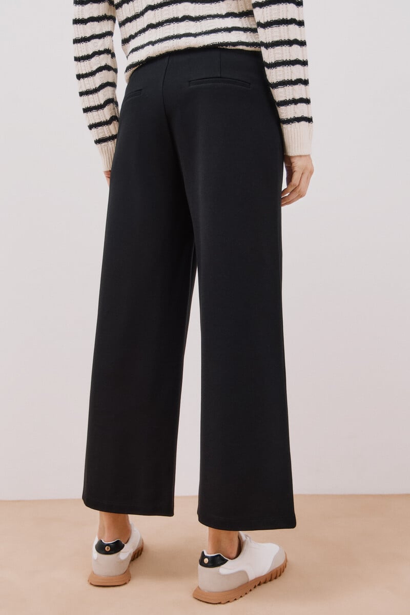 Cortefiel Pantalón Palazzo De Punto