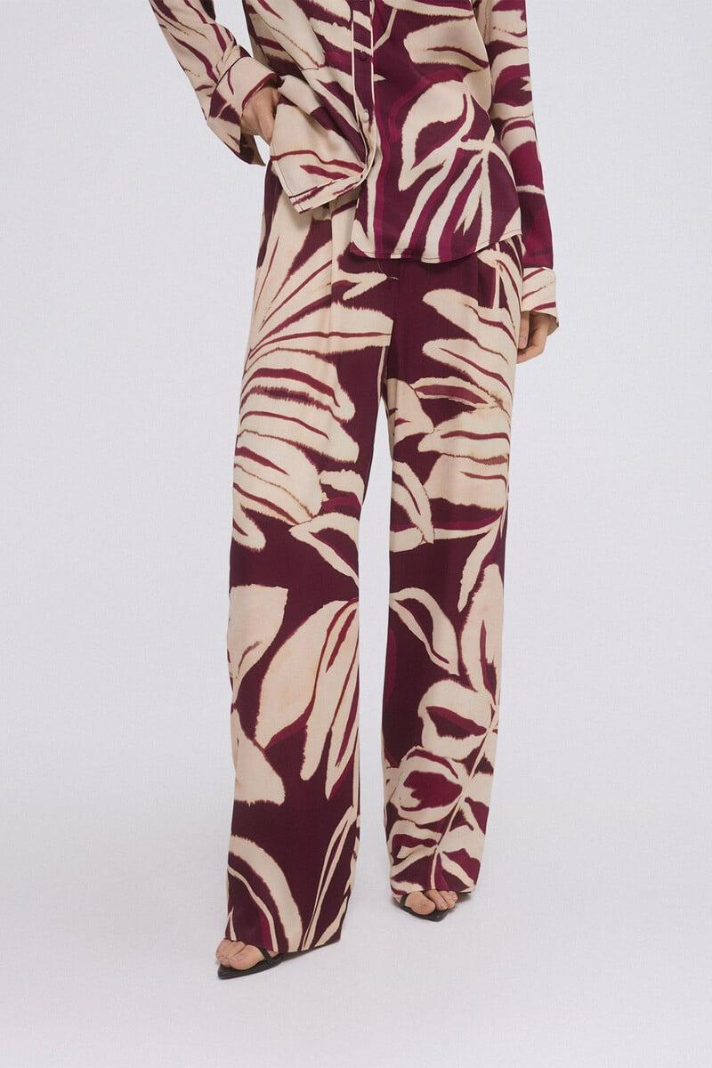Cortefiel Pantalón Pijamero Estampado
